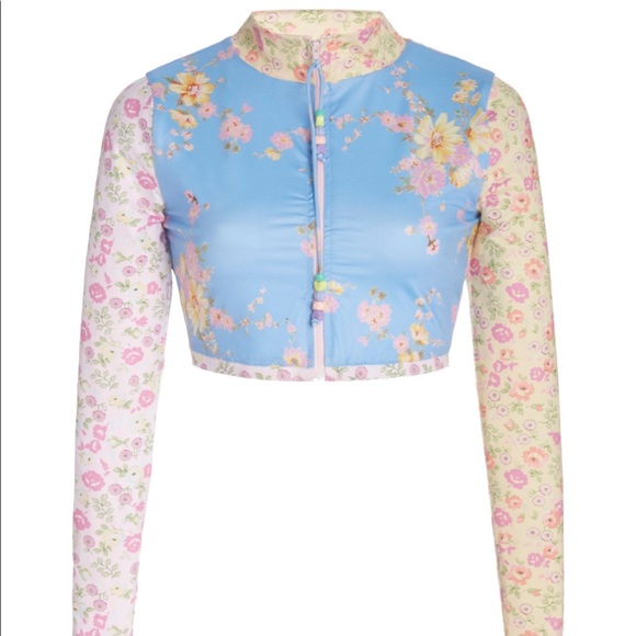 LOVESHACKFANCY RASHGUARD TOP JACKET - Picture 4 of 4